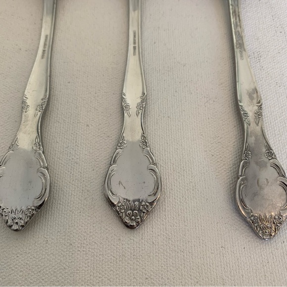 3 Estia CASCADE Stainless Glossy Korea Serving Spoons 7.5" Silverware Flatware - Picture 4 of 6